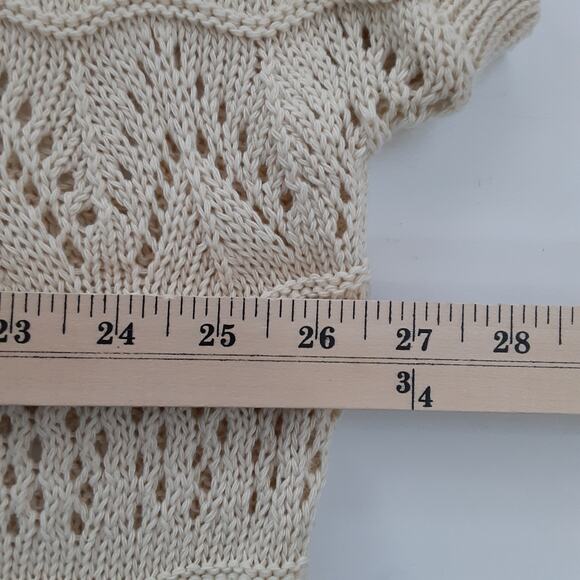 Gina Benotti Crochet Knit Kaftan Sweater Dress Swim Cover Up Bohemian Resort - Picture 7 of 9